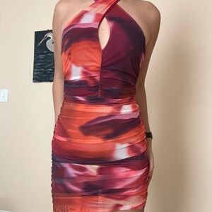 Red Mini Bodycon Dress